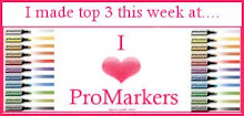 Made the top three on the I ♥ Promarkers challenge blog