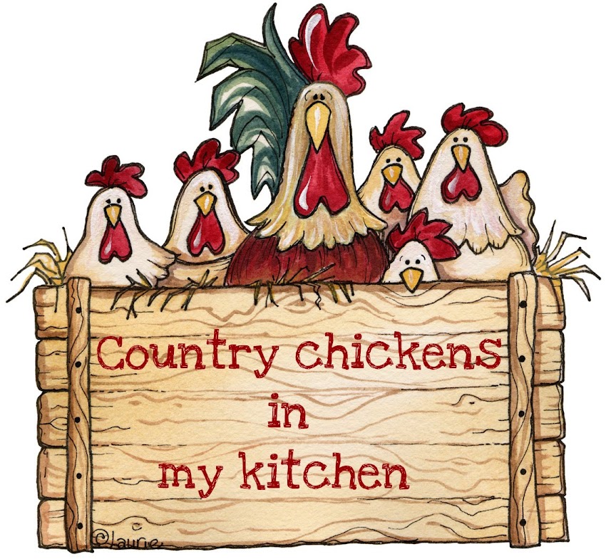 Country chickens in my kitchen