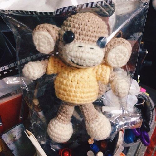 someone requested this little fella 🐒 #amigurumi #nanaskollection