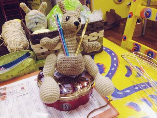 where is everyone? Mr Kangaroo is lonely! #mysterycrochetalong #amigurumi #nanaskollection