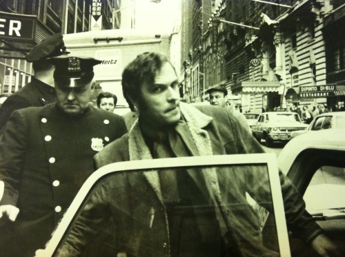 Rip Torn getting arrested after Jefferson Airplane’s 1PM rooftop performance. New York City 1968. (Photo Credit: Kate Taylor)