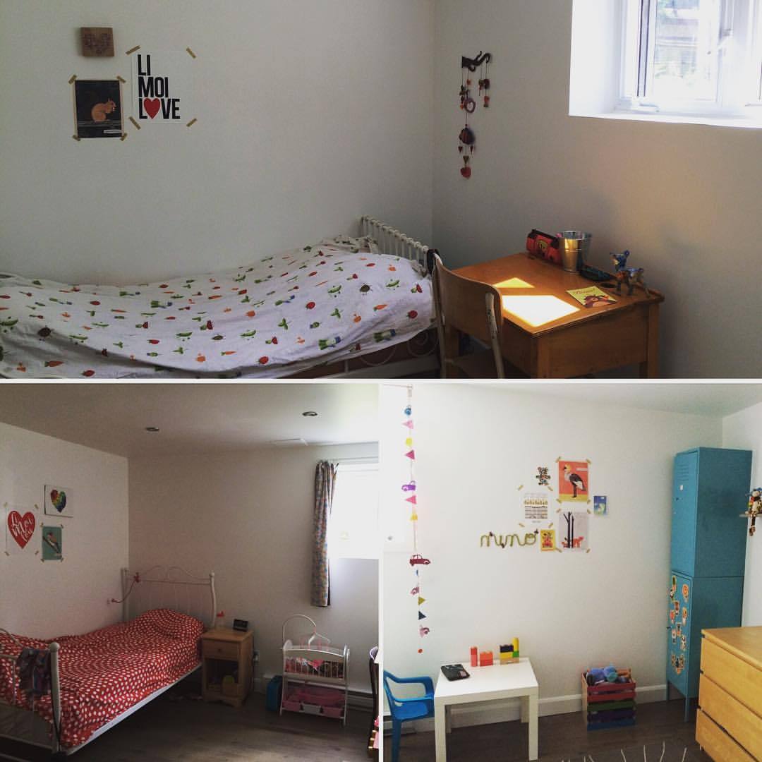 29 juillet 2016. Et voilà les nouvelles chambres des enfants sont finies et rangées. Ils adorent! J'ai voulu une déco et un encombrement minimaliste, ça permet de faire du tri! Mais les affiches #limoilove, c'était indispensable !