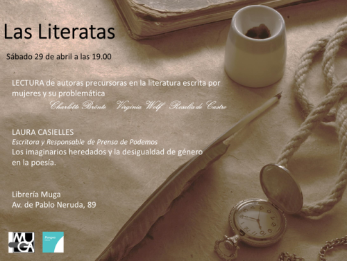 Y más planes, más: será un placer estar el sábado en Librería Muga leyendo a autoras y compartiendo experiencias y reflexión. ¡Por allí nos vemos, si os apetece!