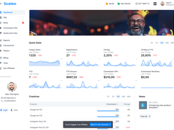 affiliate dashboard