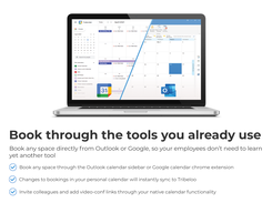 Book directly from your Outlook or Google calendar