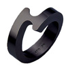 Black Titanium Ring - Spira Wedding