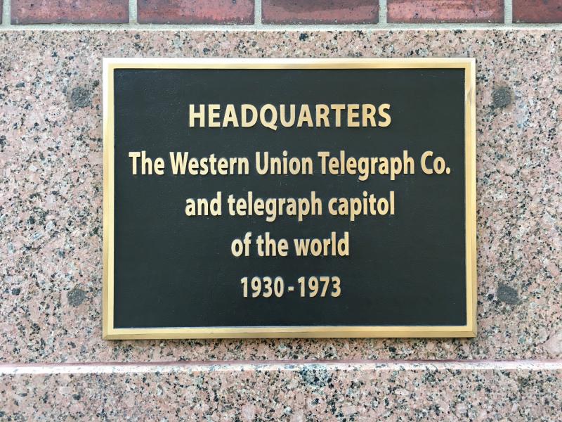 “HEADQUARTERS The Western Union Telegraph Co. and telegraph capitol of the world 1930-1973” —60 Hudson, New York