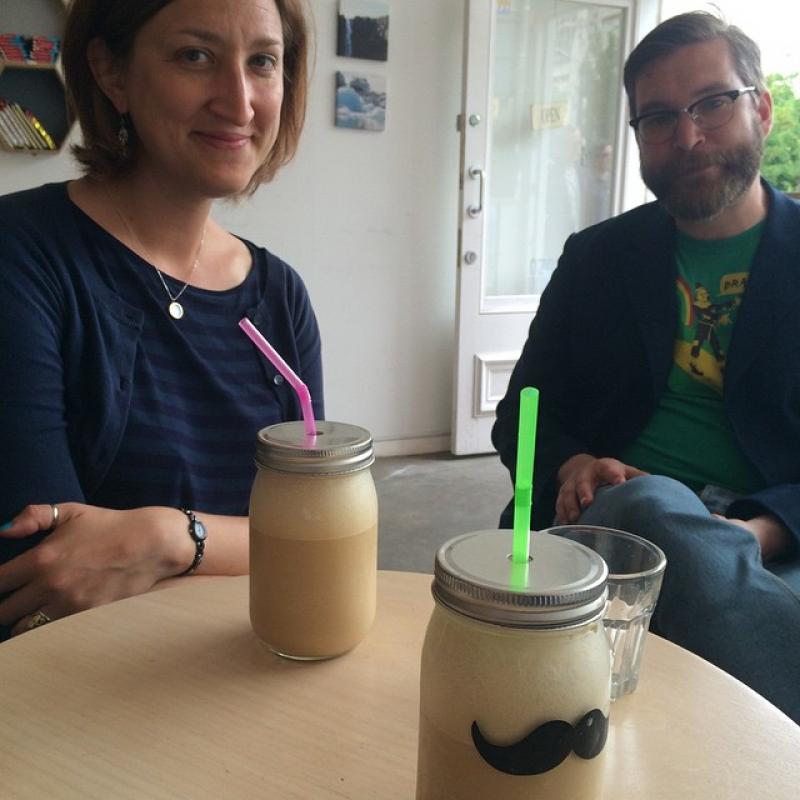 Nordic iced coffee with Jessica and Emil.