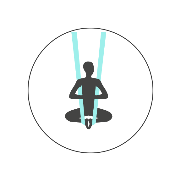 icon of lotus pose