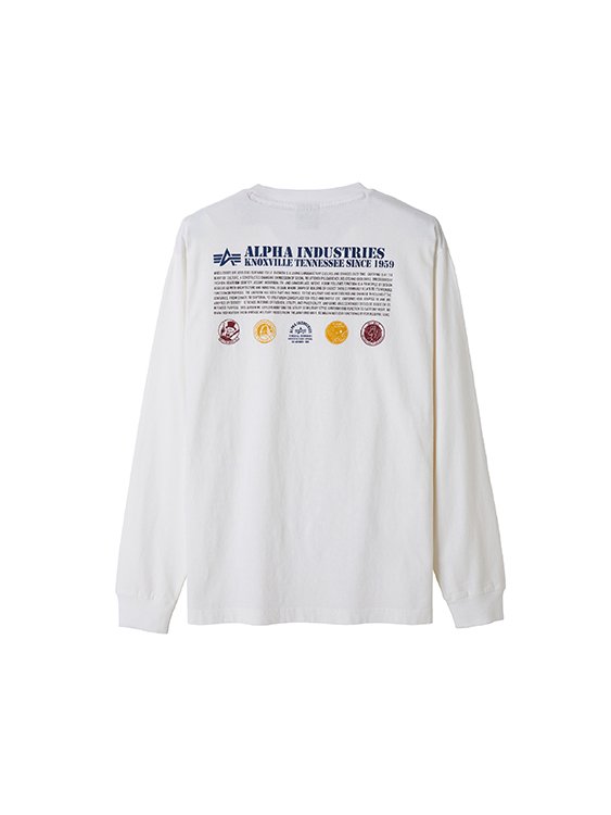 L/S BADGE PRINT-T