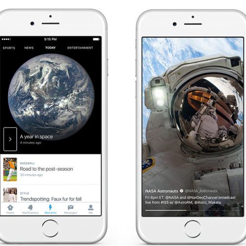 Twitterが「モーメント」を米国で開始、話題のトピックを表示