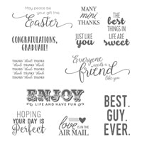 Suite Sentiments Clear-Mount Stamp Set