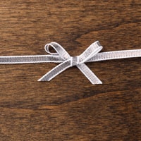 Silver 1/8" Ribbon