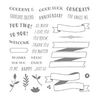 Banners For You Photopolymer Stamp Set