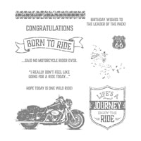 One Wild Ride Clear-Mount Stamp Set