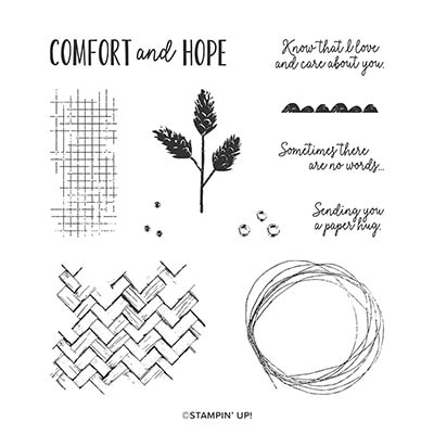 Comfort & Hope Cling Stamp Set (English)