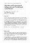 Research paper thumbnail of Migration and and Employment of Immigrants in the Finnish Local Labor Markets