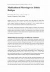 Research paper thumbnail of Multicultural Marriages as Ethnic Bridges