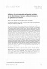 Research paper thumbnail of Influence of environmental and spatial variables