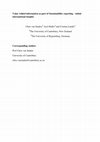 Research paper thumbnail of Value Added information as part of Sustainability reporting – initial international insights