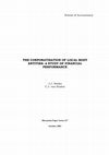 Research paper thumbnail of School of Accountancy THE CORPORATISATION OF LOCAL BODY ENTITIES: A STUDY OF FINANCIAL PERFORMANCE