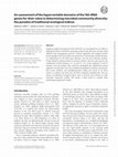 Research paper thumbnail of An assessment of the hypervariable domains of the 16S rRNA genes for their value in determining microbial community diversity: the paradox of traditional ecological indices