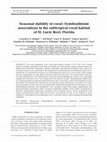 Research paper thumbnail of Seasonal stability of coral-Symbiodinium associations in the subtropical coral habitat of St. Lucie Reef, Florida