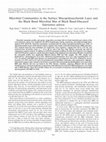 Research paper thumbnail of Microbial Communities in the Surface Mucopolysaccharide Layer and the Black Band Microbial Mat of Black Band-Diseased Siderastrea siderea