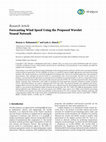 Research paper thumbnail of Forecasting Wind Speed Using the Proposed Wavelet Neural Network