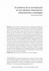 Research paper thumbnail of El problema de la normalización en tres debates: Historización, Historikerstreit y Goldhagen