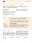 Research paper thumbnail of Simple Workflow Changes Enable Effective Patient Identity Matching in Poison Control