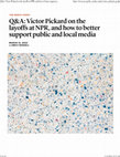 Research paper thumbnail of Q&A Victor Pickard on the layoffs at NPR, and how to better support public and local media - Columbia Journalism Review