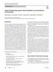 Research paper thumbnail of Impact of plastic bags usage in food commodities: an irreversible loss to environment