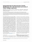 Research paper thumbnail of Immunotherapy for Osteosarcoma: Genetic Modification of T cells Overcomes Low Levels of Tumor Antigen Expression