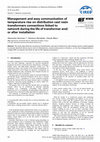 Research paper thumbnail of Management and easy communication of temperature rise on distribution cast resin transformers connections linked to network during the life of transformer and/or after installation