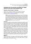 Research paper thumbnail of Synthesis and Characteristic Bioadditive of Rubber Seed Oil as Low Pour Point Biodiesel CPO