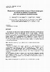 Research paper thumbnail of �tude De La Conductivit� Ionique D'�lectrolytes-Gels Au Triflate De Lithium Compatibles Avec Des Syst�mes �lectrochromes