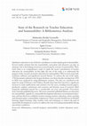 Research paper thumbnail of State of the Research on Teacher Education and Sustainability: A Bibliometrics Analysis