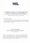 Research paper thumbnail of N-(2-Ethylhexyl)carbazole: A New Fluorophore Highly Suitable as a Monomolecular Liquid Scintillator