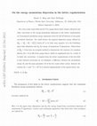 Research paper thumbnail of On the energy momentum dispersion in the lattice regularization