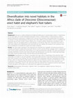 Research paper thumbnail of Diversification into novel habitats in the Africa clade of Dioscorea (Dioscoreaceae): erect habit and elephant’s foot tubers