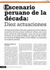 Research paper thumbnail of Escenario peruano de la década: diez actuaciones