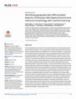 Research paper thumbnail of Identifying geographically differentiated features of Ethopian Nile tilapia (Oreochromis niloticus) morphology with machine learning