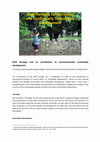 Research paper thumbnail of Built Heritage Conservation and Ecologically Sustainable Development