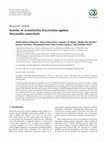 Research paper thumbnail of Activity of Aristolochia bracteolata against Moraxella catarrhalis