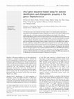 Research paper thumbnail of dnaJ gene sequence-based assay for species identification and phylogenetic grouping in the genus Staphylococcus