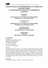 Research paper thumbnail of Institutional entrepreneurs as competing translators: a comparative study in an emerging activity