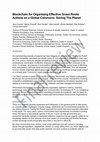 Research paper thumbnail of Blockchain for Organizing Effective Grass-Roots Actions on a Global Commons: Saving the Planet