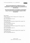 Research paper thumbnail of Hacia la determinación de la calidad de los ensayos argumentativos a partir del análisis léxico-gramatical de sus introducciones / Towards the Determination of the Quality of Argumentative Essays From the Lexical-Grammatical Analysis of Their Introductions