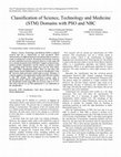 Research paper thumbnail of Classification of Science, Technology and Medicine (STM) Domains with PSO and NBC